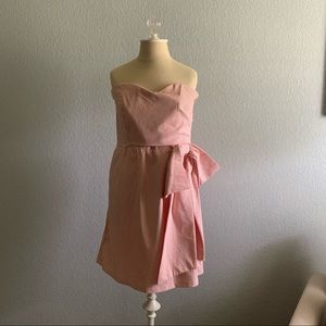 Size L Judith March Strapless Seersucker Dress